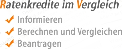 Ratenkredite im Vergleich: Informieren, Berechnen und Vergleichen, Beantragen